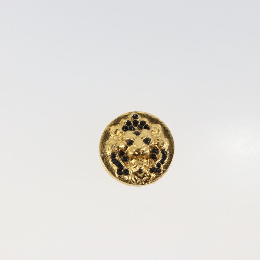 Chanel Vintage Cc Round Clip-On Earrings Metal Gold Metal Earrings Jewelry