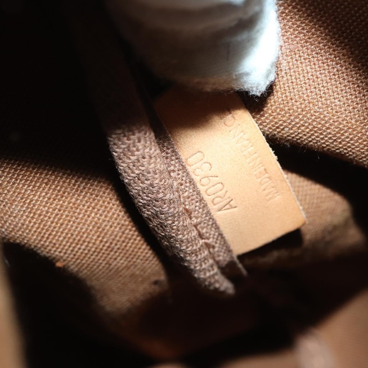 Louis Vuitton Saumur Handbag Monogram Canvas Brown Canvas Shoulder Bag