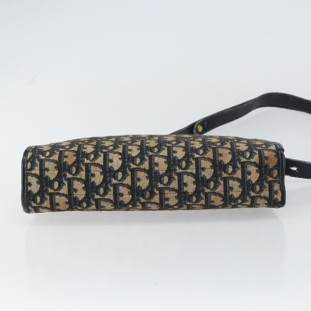 Christian Dior Vintage Trotter Shoulder Bag Canvas Navy Canvas Shoulder Bag Bag (Pre-Owned)