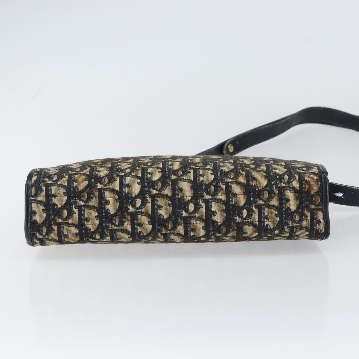 Christian Dior Vintage Trotter Shoulder Bag Canvas Navy Canvas Shoulder Bag Bag (Pre-Owned)