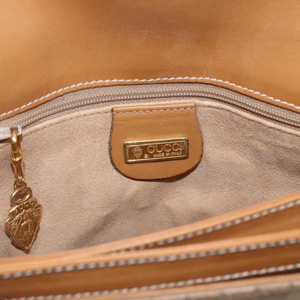 Gucci Micro Gg Supreme Shoulder Bag Gg Canvas Beige Canvas Shoulder Bag Bag (Pre-Owned)