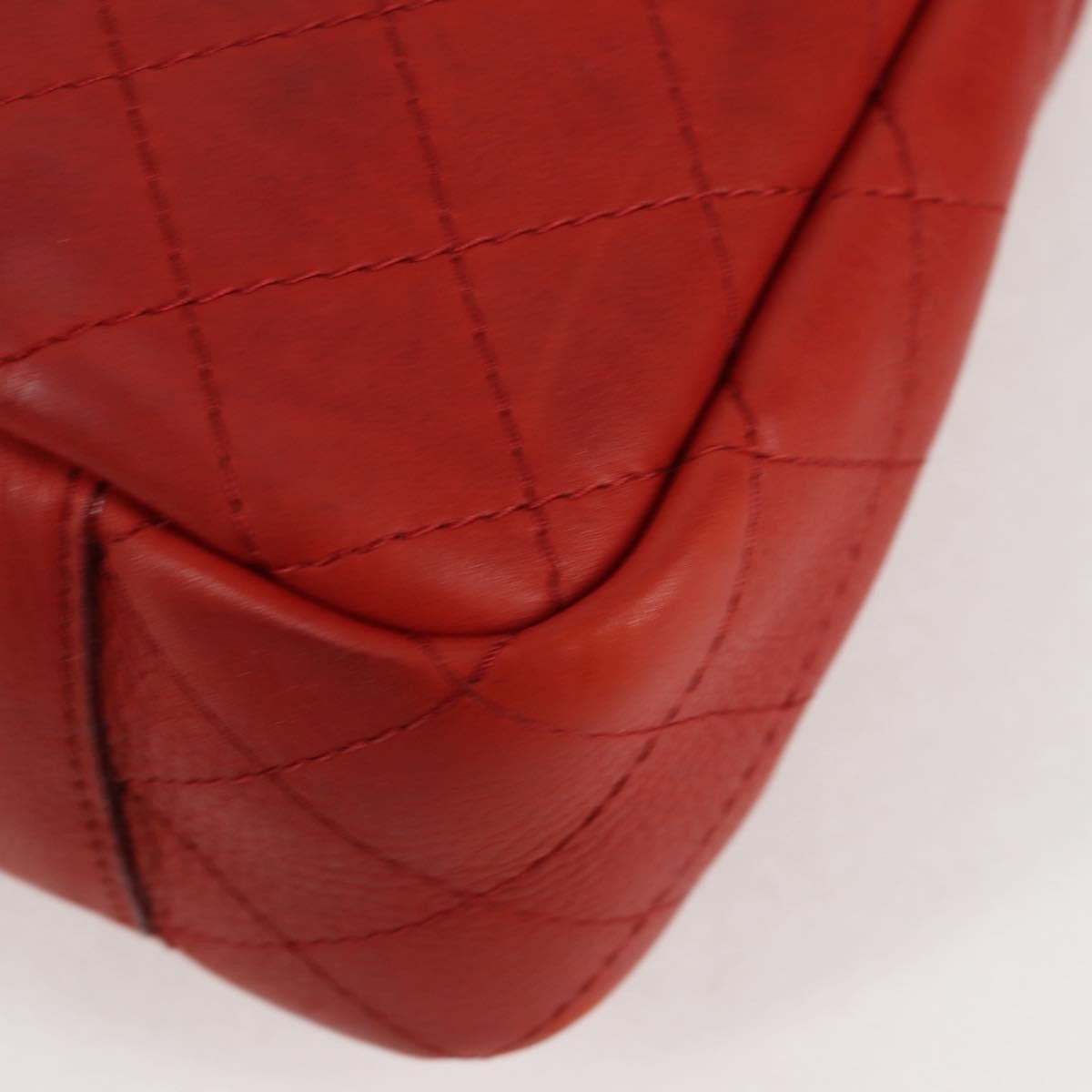 Chanel Shopping Tote Quilted Caviar Orange Leather Shoulder Bag Bag