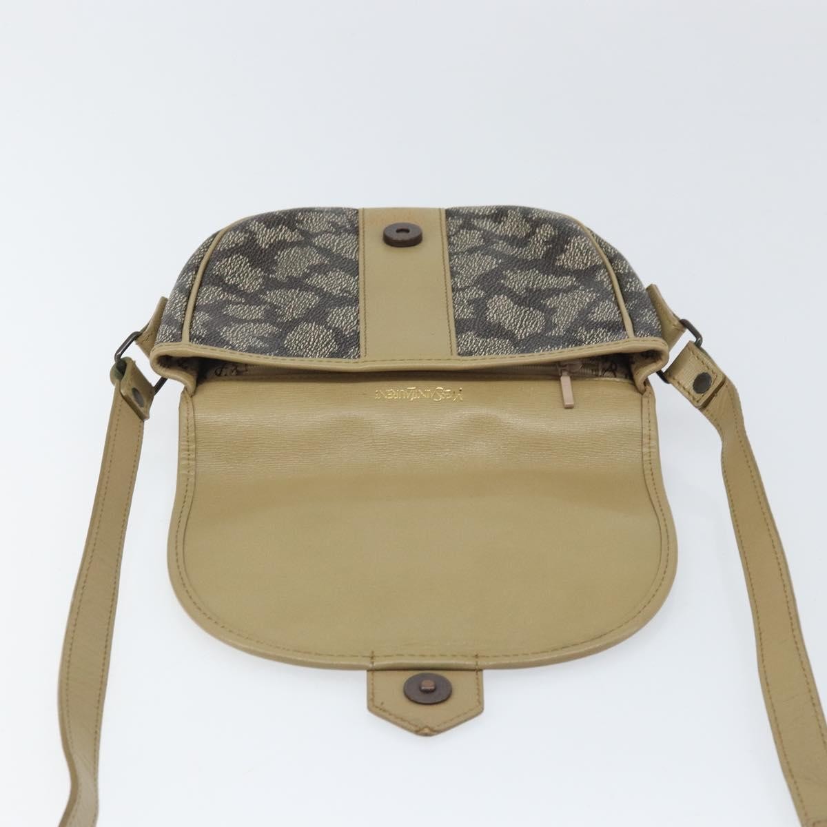 Saint Laurent Vintage Shoulder Bag Pvc Leather Gray Pvc Shoulder Bag Bag (Pre-Owned)