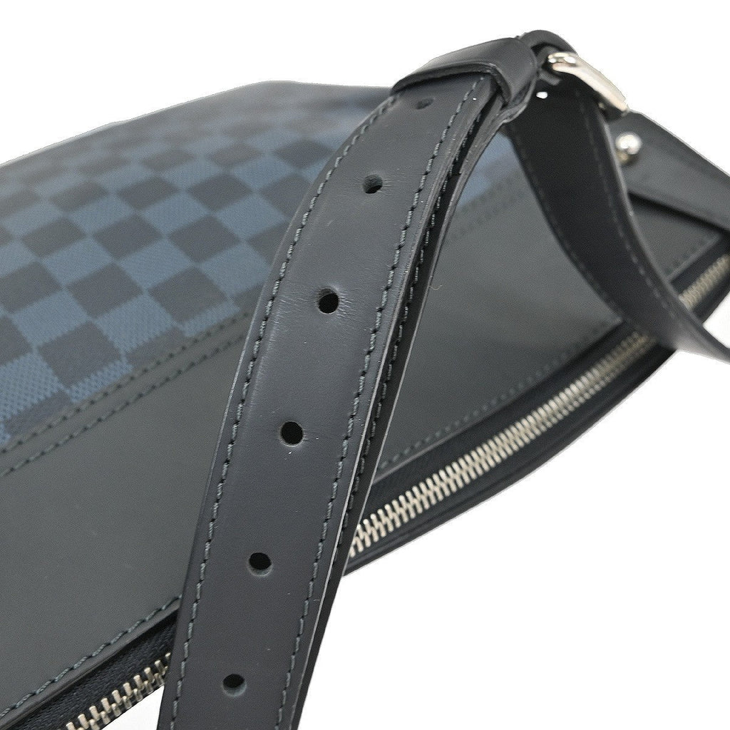 Louis Vuitton Greenwich Messenger Bag Damier Cobalt Black Canvas Shoulder Bag