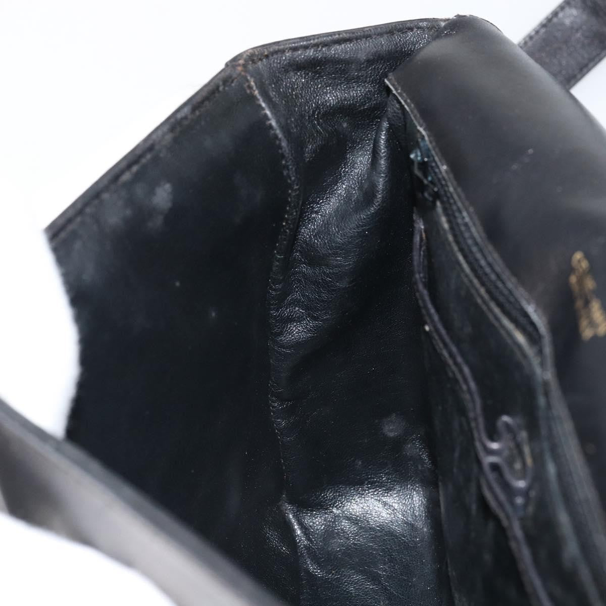 Celine Vintage Shoulder Bag Leather Black Leather Shoulder Bag Bag