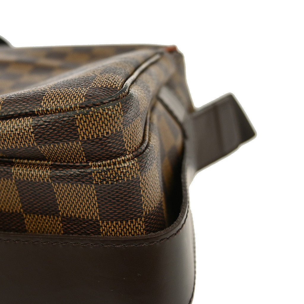 Louis Vuitton Naviglio Handbag Damier Brown Canvas Shoulder Bag
