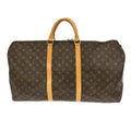 Louis Vuitton Keepall Bag Monogram Canvas Brown Canvas Travel Bag