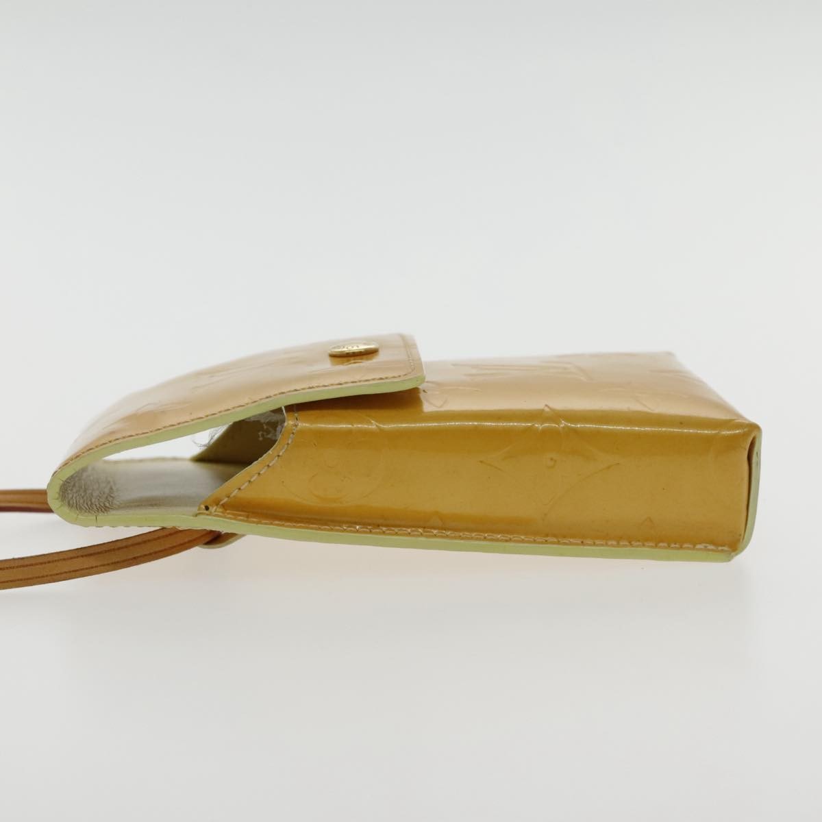 Louis Vuitton Walker Wallet Monogram Vernis Yellow Patent_Leather Clutche & Pouche Bag