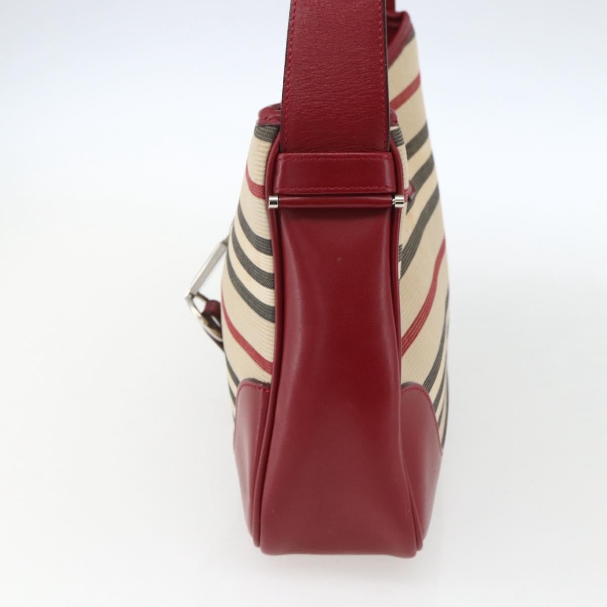 Burberry Blue Label Shoulder Bag Canvas Beige Canvas Shoulder Bag