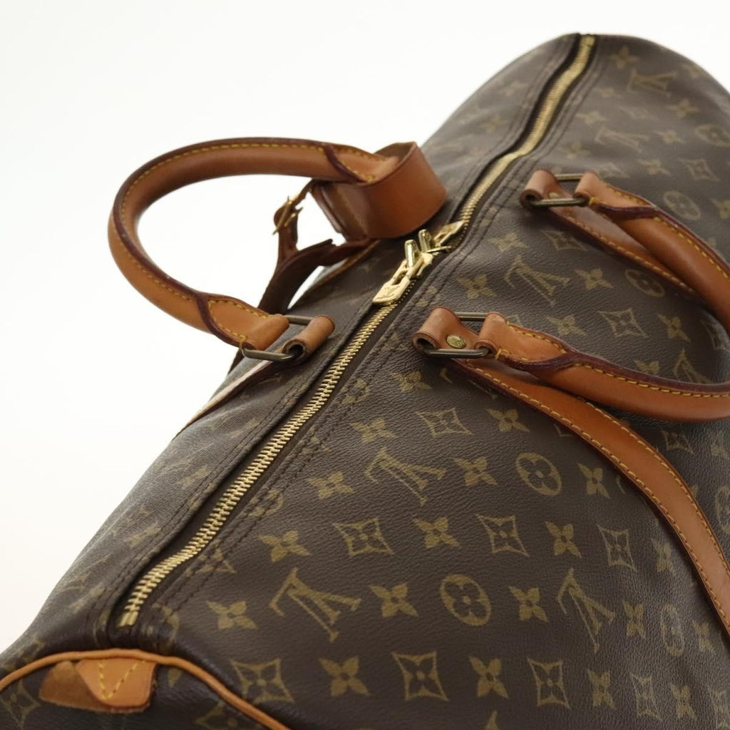 Louis Vuitton Keepall Bag Monogram Canvas Brown Canvas Travel Bag