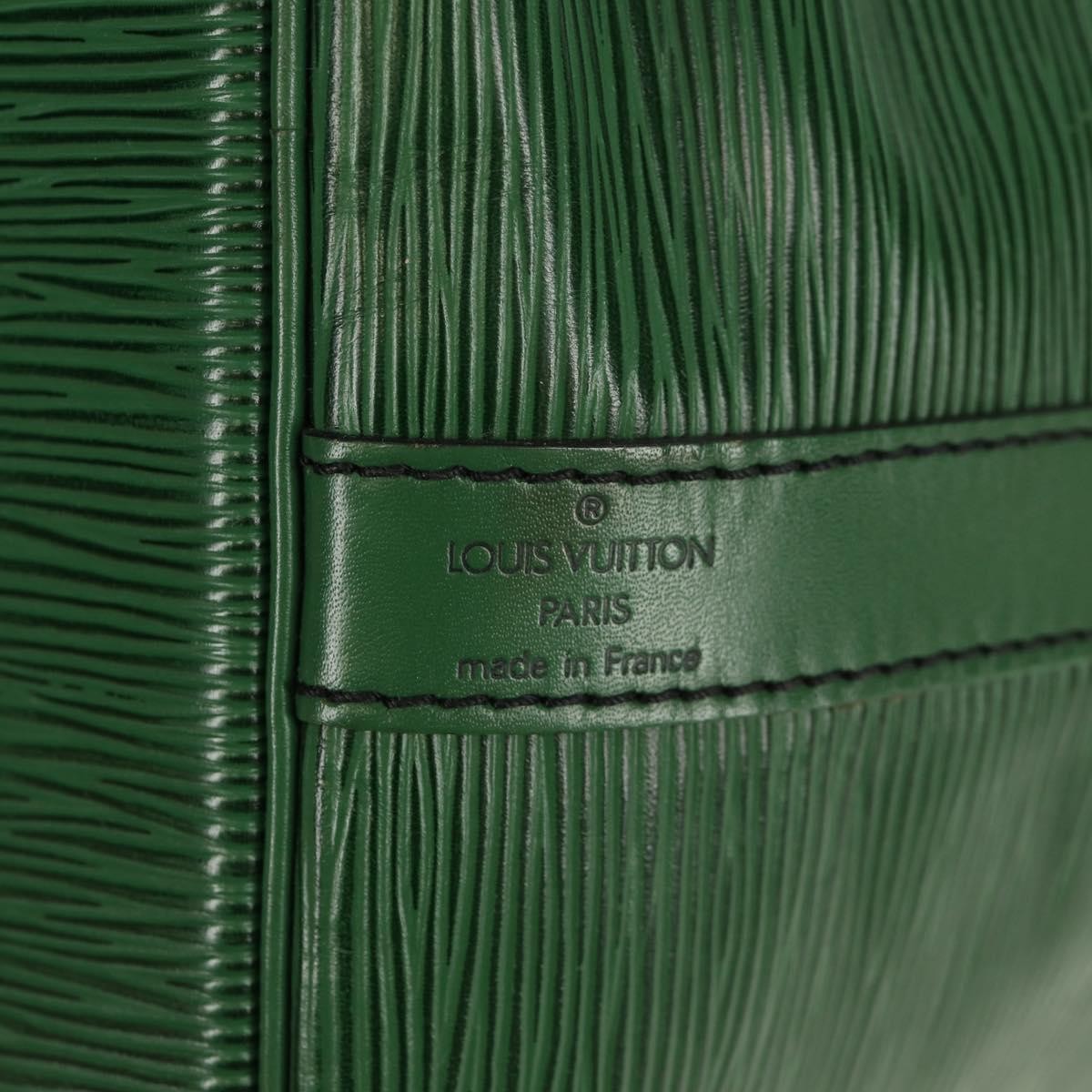 Louis Vuitton Petit Noe Handbag Epi Leather Green Leather Shoulder Bag