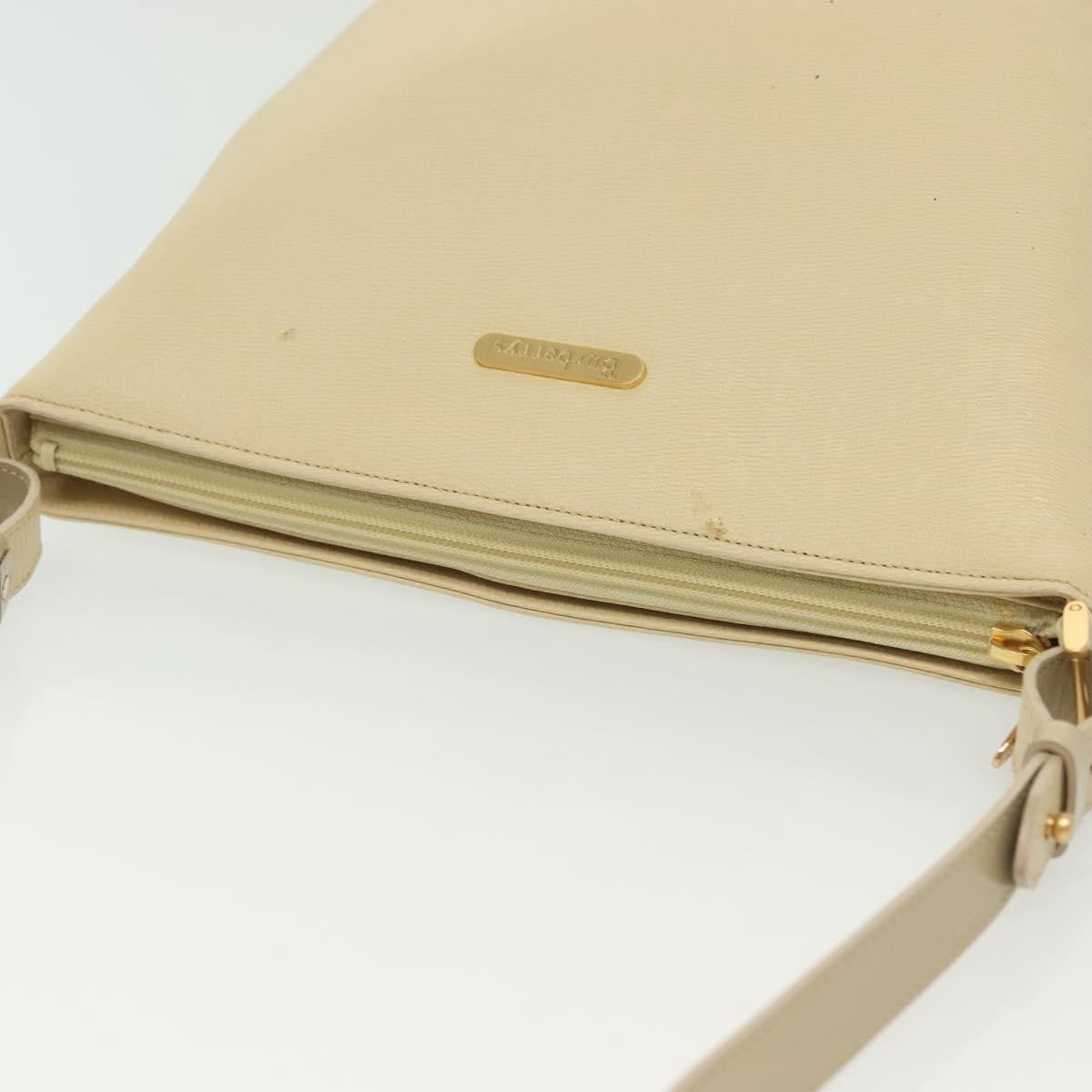 Burberry Shoulder Bag Leather Beige Leather Shoulder Bag