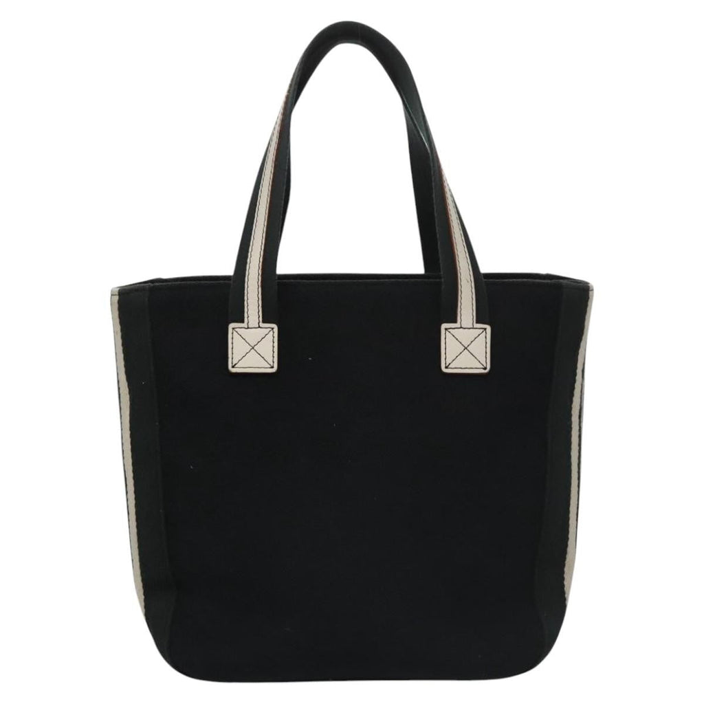 Burberry Blue Label Tote Bag Canvas Black Canvas Tote Bag