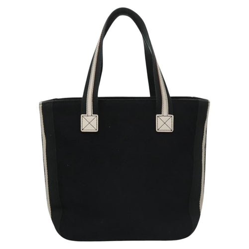 Burberry Blue Label Tote Bag Canvas Black Canvas Tote Bag