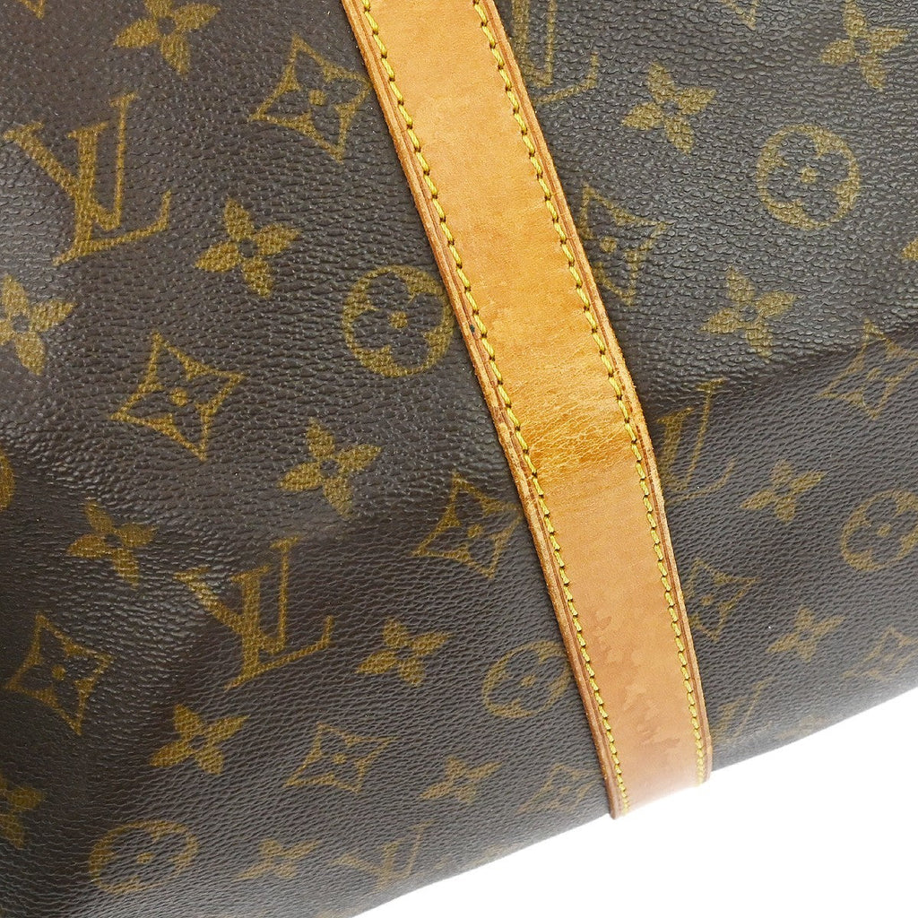 Louis Vuitton Keepall Bag Monogram Canvas Brown Canvas Travel Bag