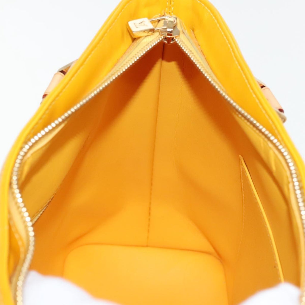 Louis Vuitton Houston Handbag Monogram Vernis Yellow Patent_Leather Bag