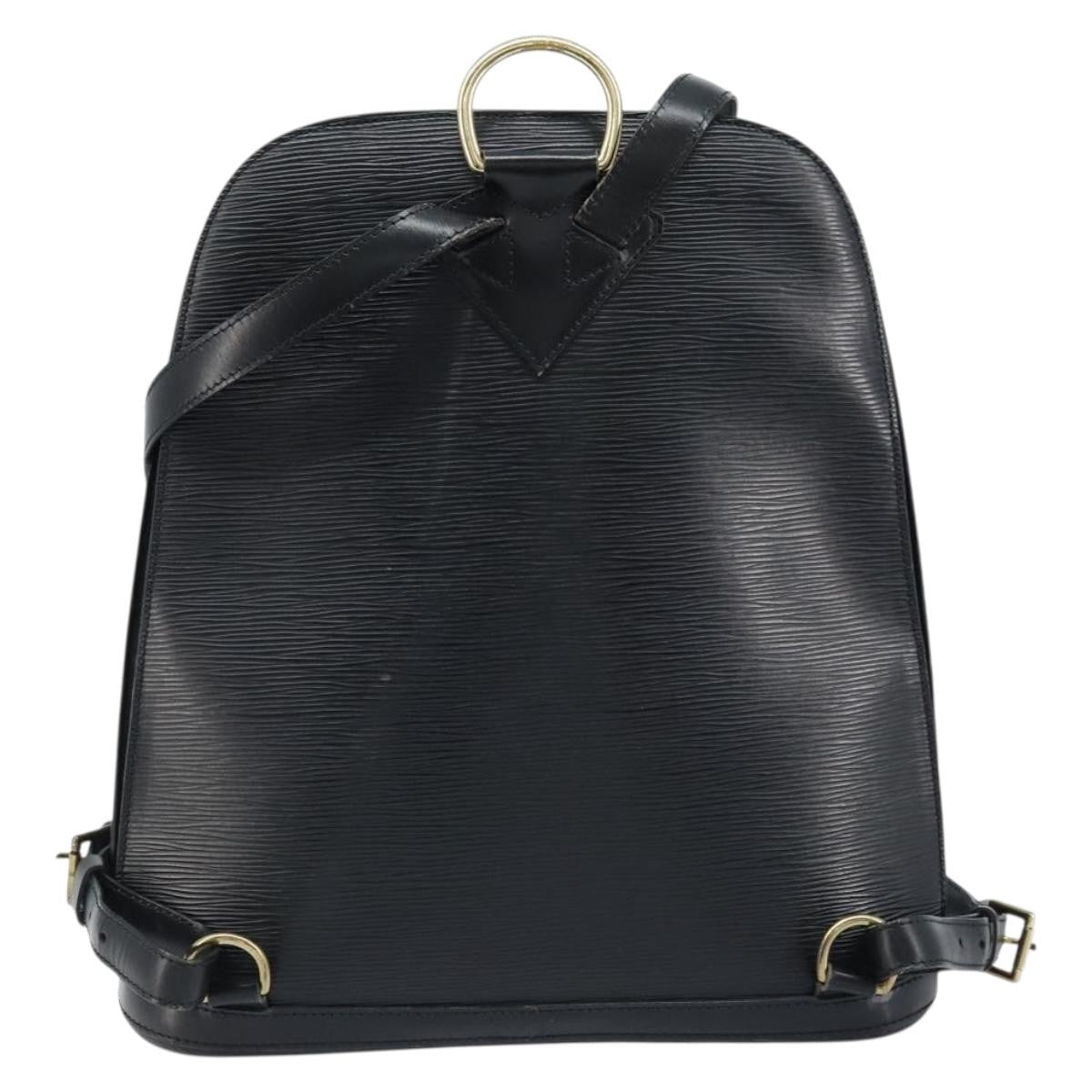 Louis Vuitton Gobelins Backpack Epi Leather Black Leather Backpack Bag