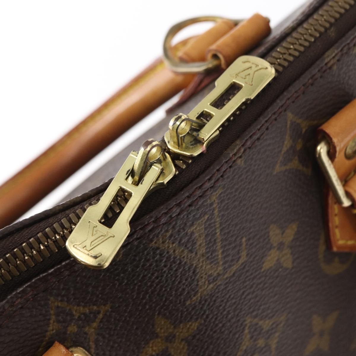 Louis Vuitton Alma Handbag Monogram Canvas Brown Canvas Handbag