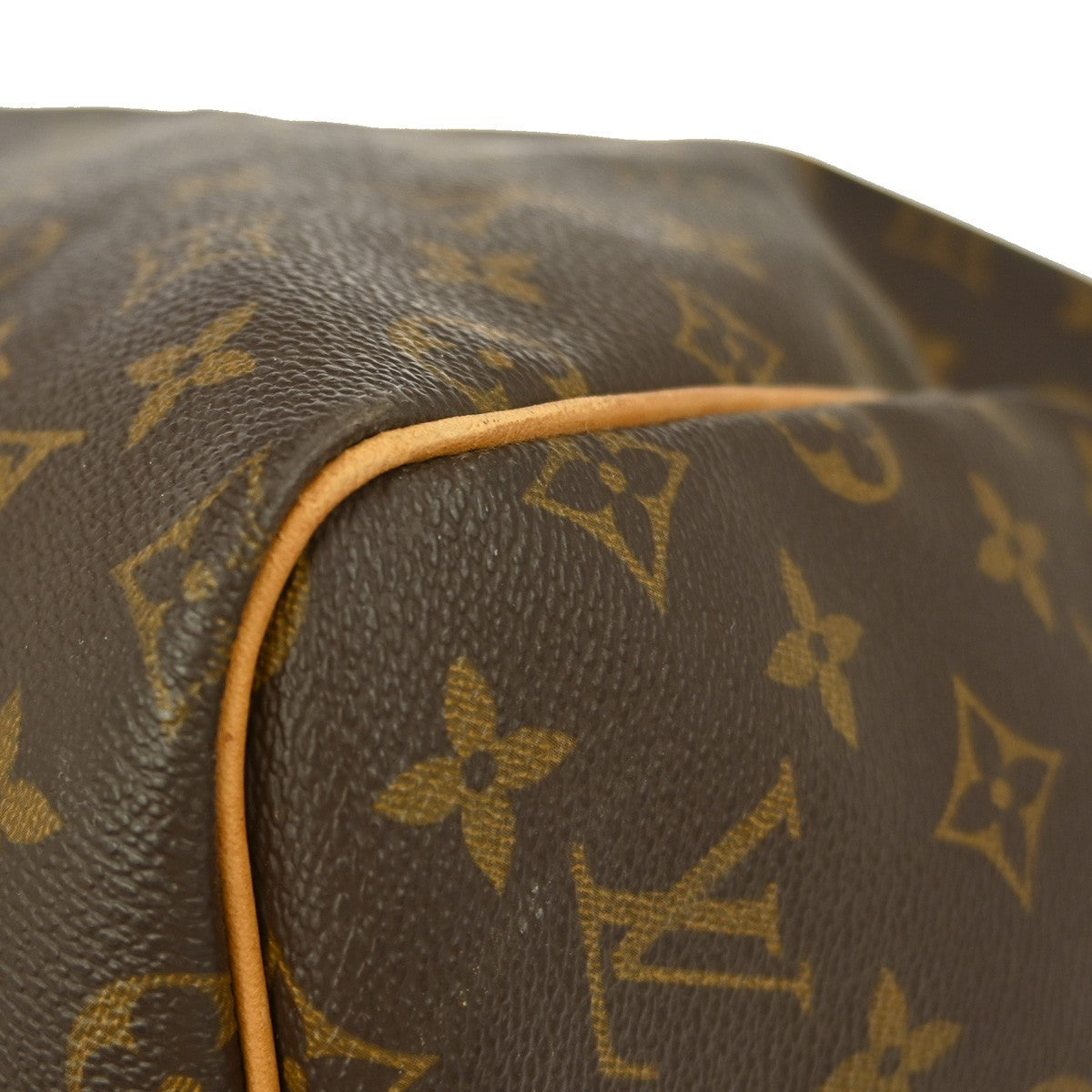 Louis Vuitton Keepall Bandouliere Bag Monogram Canvas Brown Canvas Travel Bag