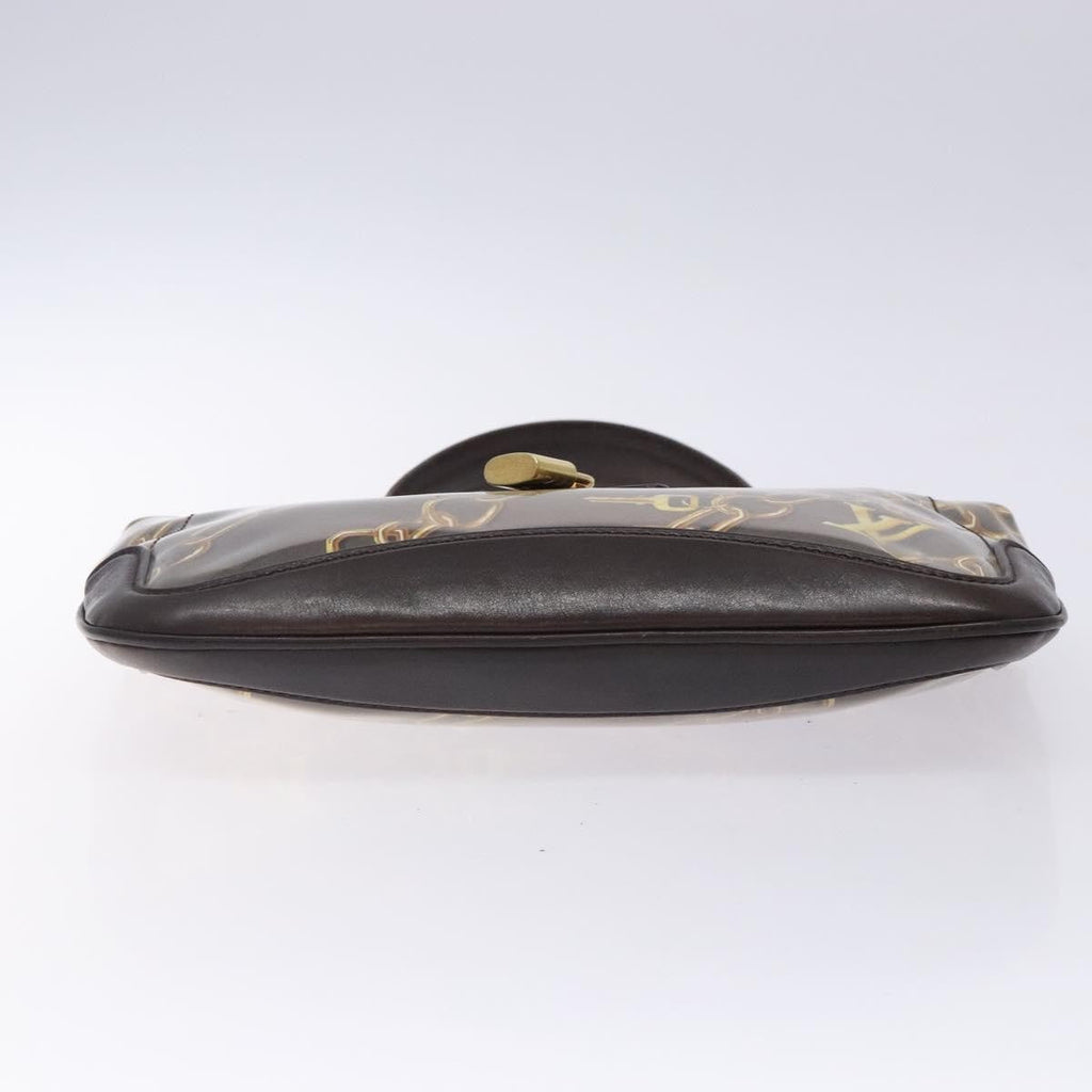 Louis Vuitton Charms Pochette Pvc Over Printed Silk Brown Canvas Clutche & Pouche Bag