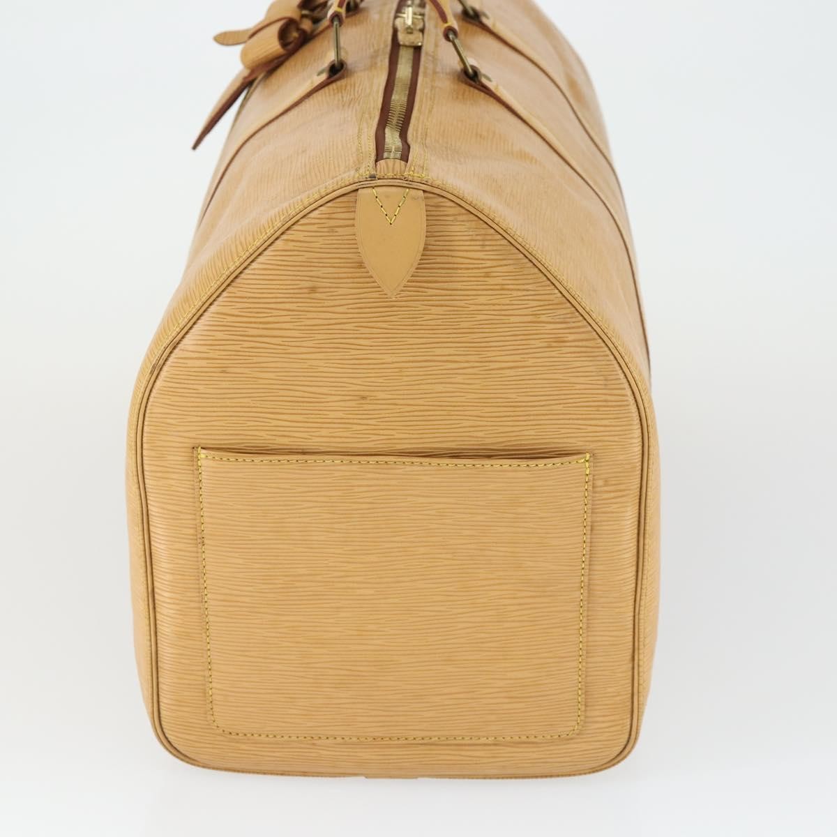 Louis Vuitton Keepall Bag Epi Leather Beige Leather Travel Bag