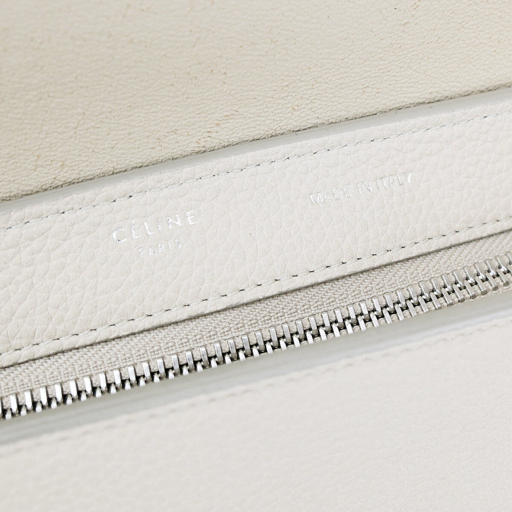 Celine Trapeze Bag Leather Beige Leather Handbag