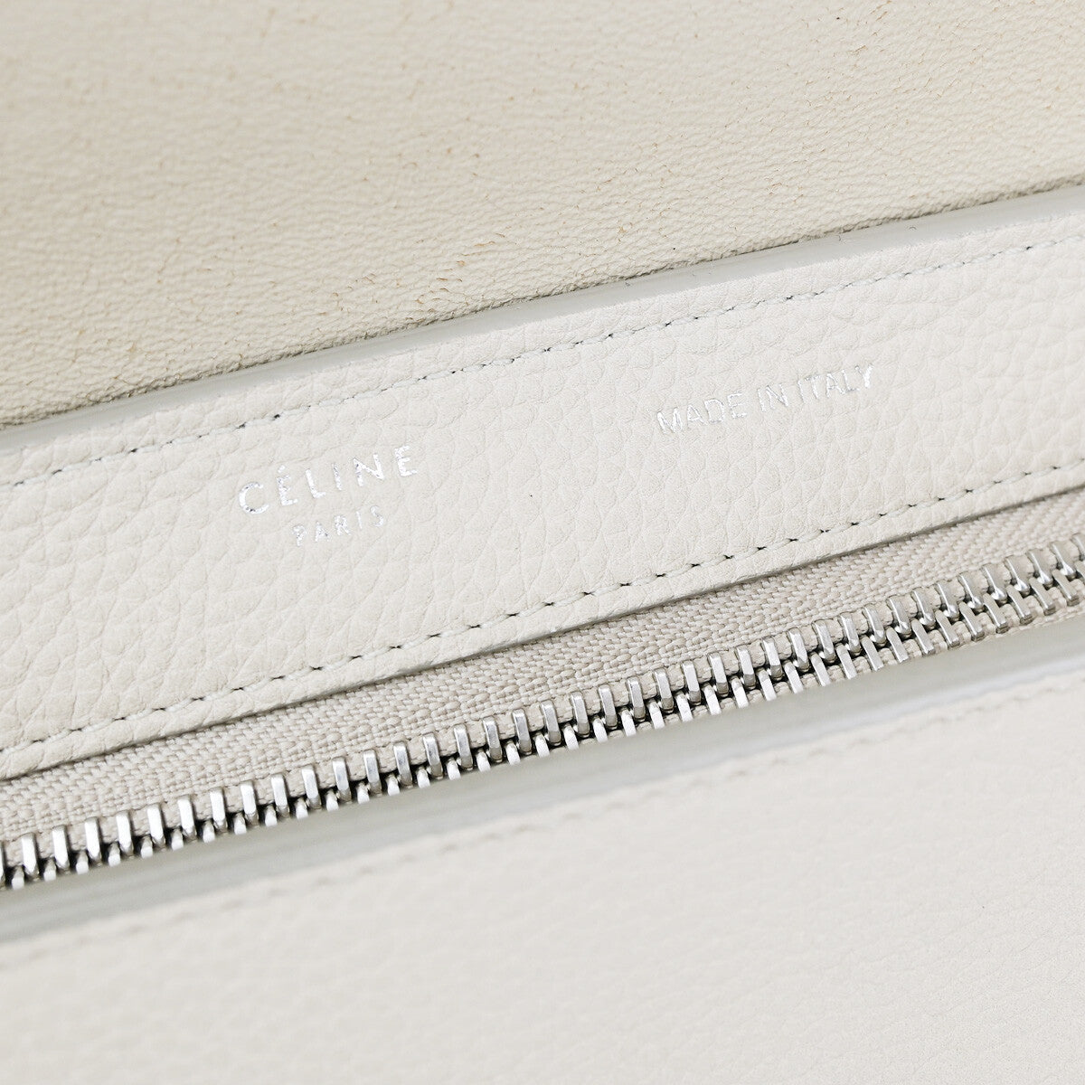 Celine Trapeze Bag Leather Beige Leather Handbag