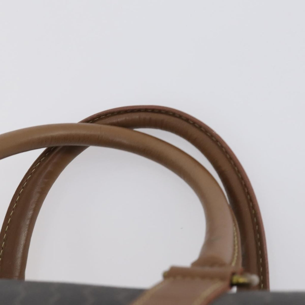 Christian Dior Vintage Honeycomb Boston Bag Canvas And Leather Black Canvas Travel Bag Bag (Pre-Owned)