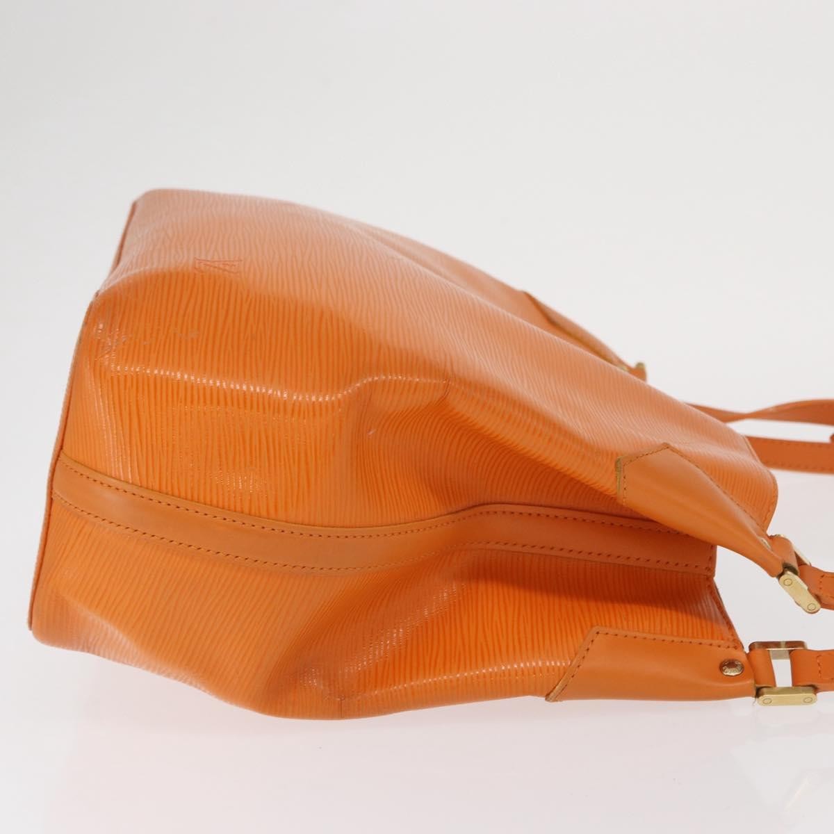 Louis Vuitton Mandara Handbag Epi Leather Orange Leather Shoulder Bag