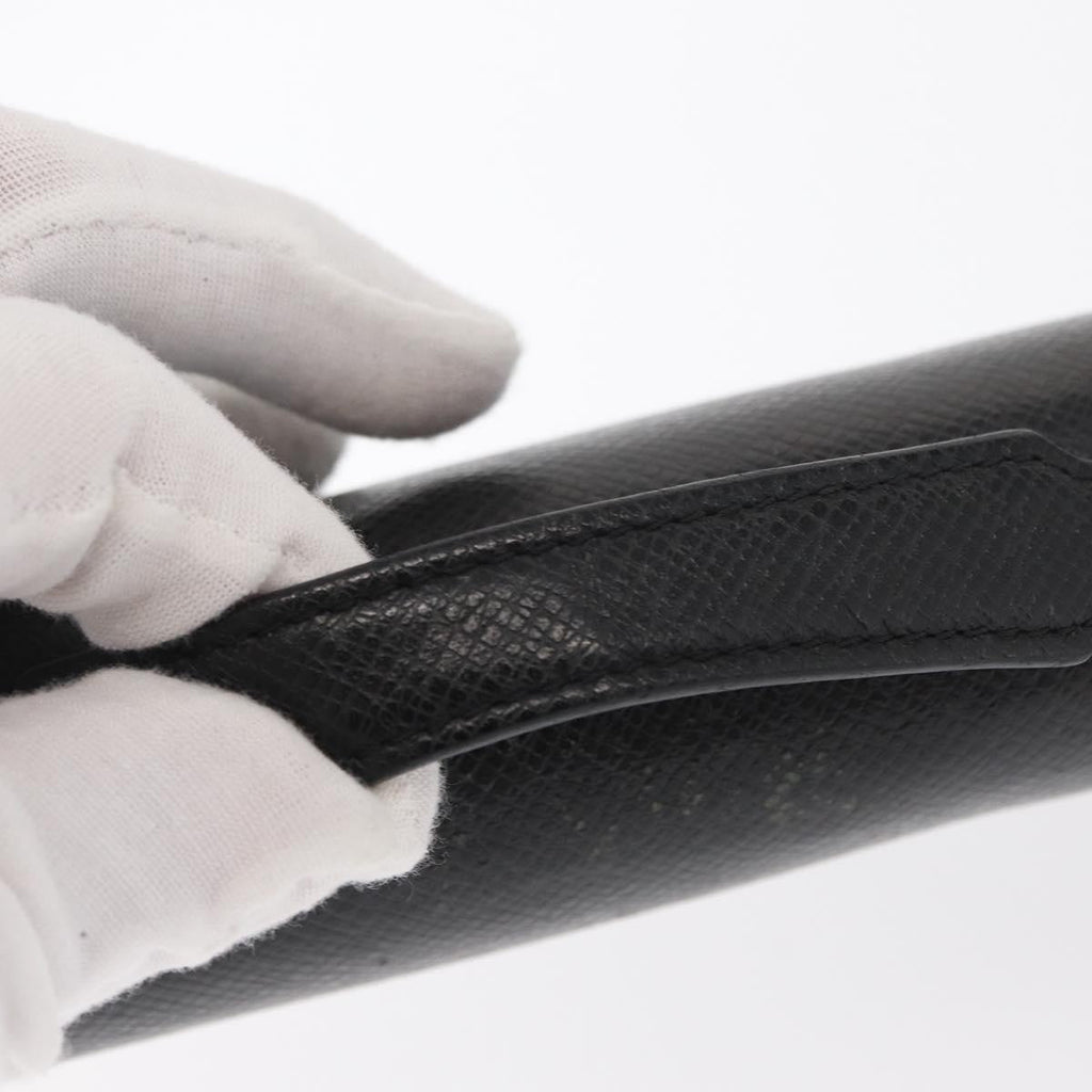 Louis Vuitton Zippy Xl Taiga Leather Black Leather Wallets Accessory