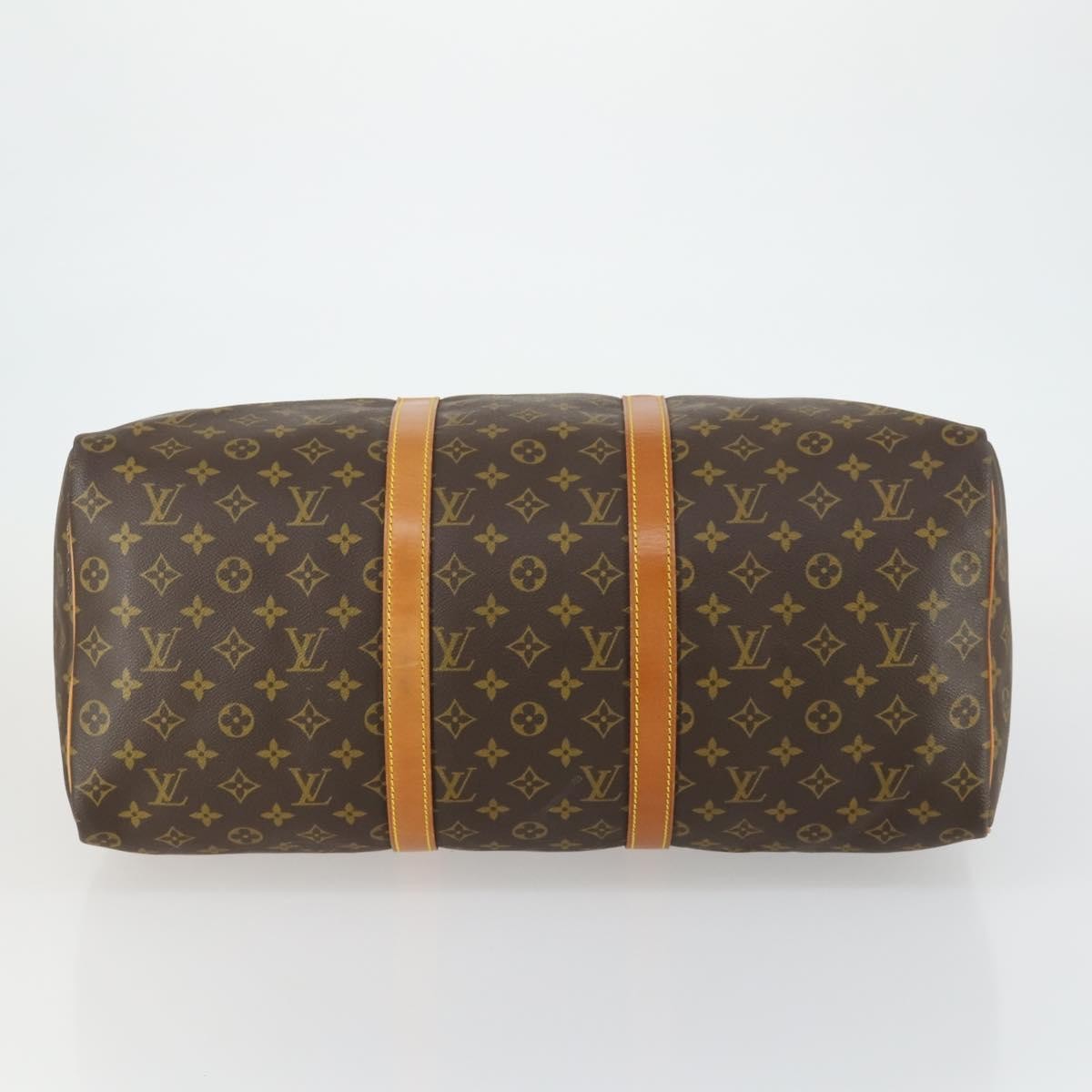 Louis Vuitton Keepall Bag Monogram Canvas Brown Canvas Travel Bag