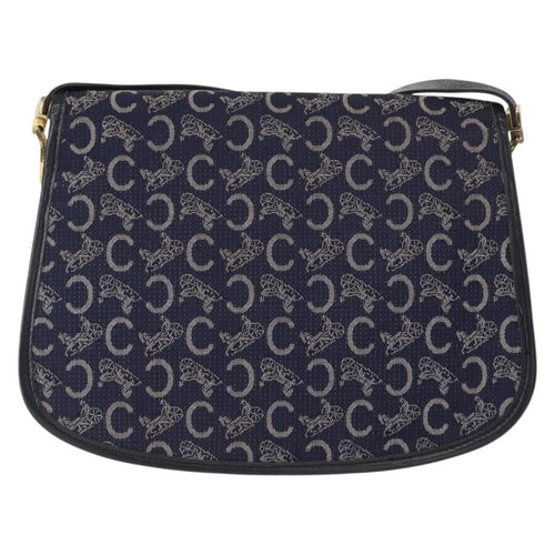 Celine C Sulky Shoulder Bag Canvas Navy Canvas Shoulder Bag Bag