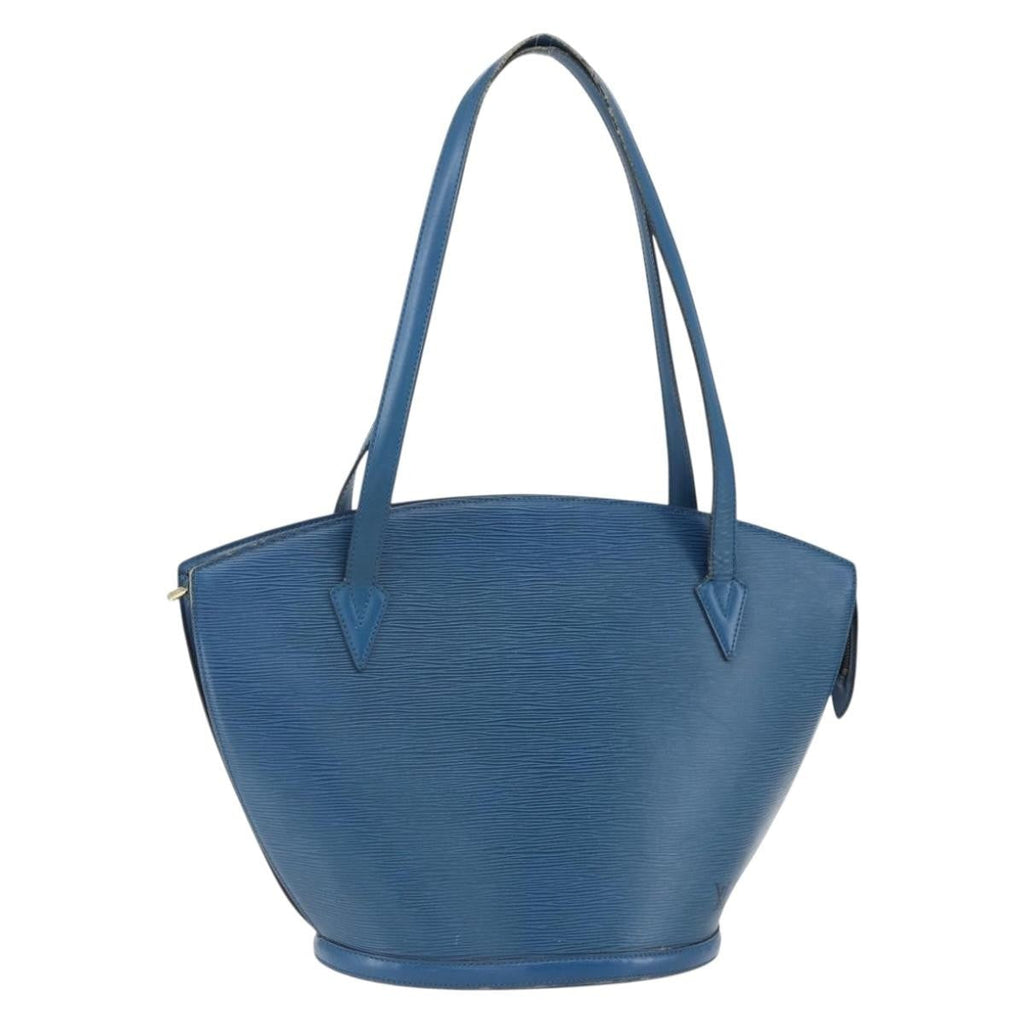 Louis Vuitton Saint Jacques Handbag Epi Leather Blue Leather Shoulder Bag