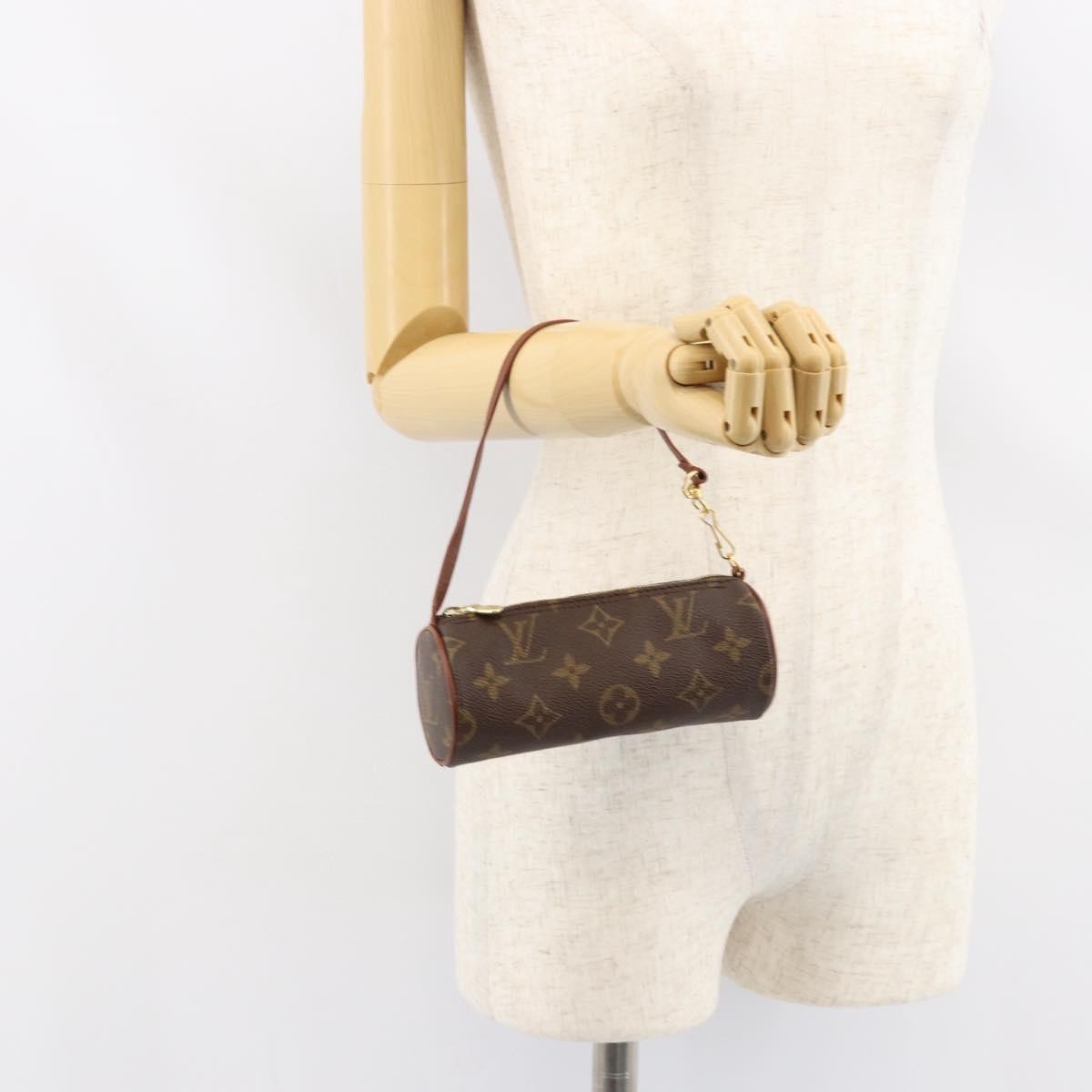 Louis Vuitton Papillon Pochette Monogram Canvas Brown Canvas Clutche & Pouche Bag