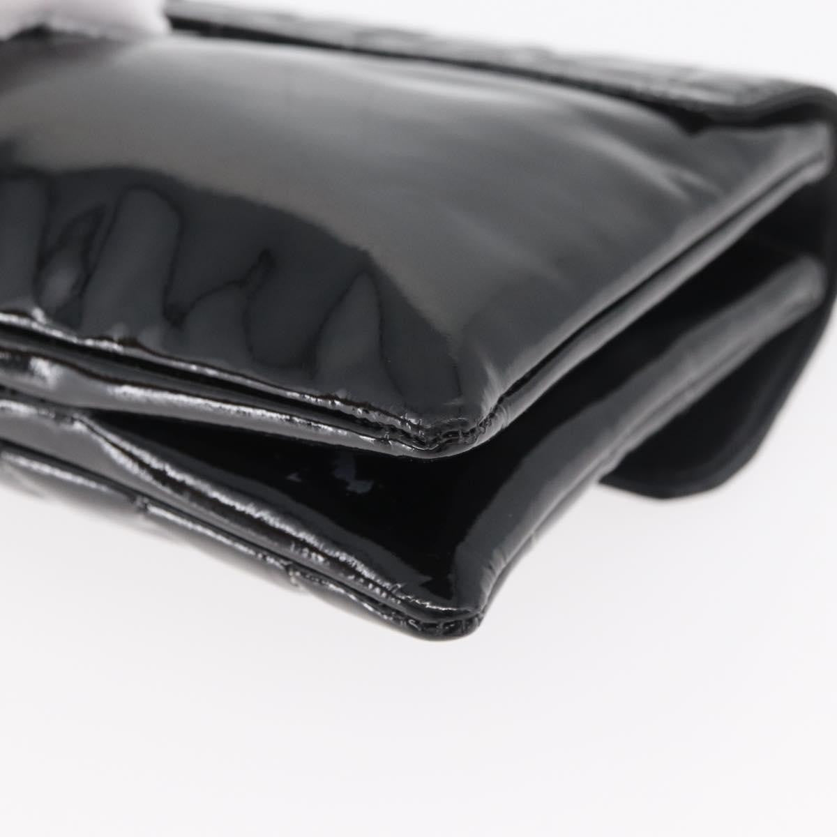 Chanel Keyboard Flap Bag Quilted Patent Black Patent_Leather Shoulder Bag Bag