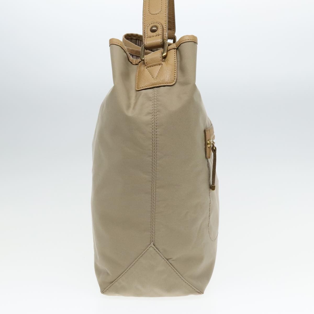 Burberry Blue Label Shoulder Bag Nylon Beige Nylon Shoulder Bag