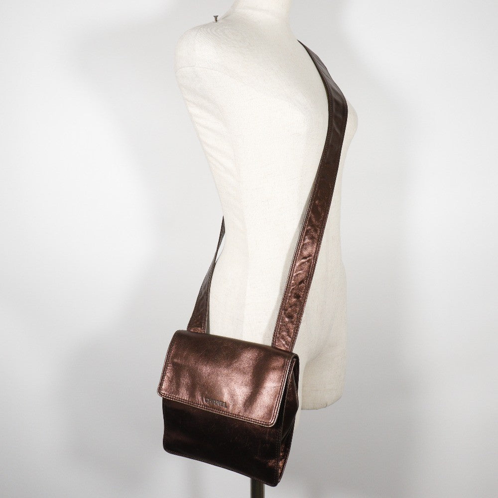 Chanel Vintage Shoulder Bag Leather Brown Leather Shoulder Bag Bag
