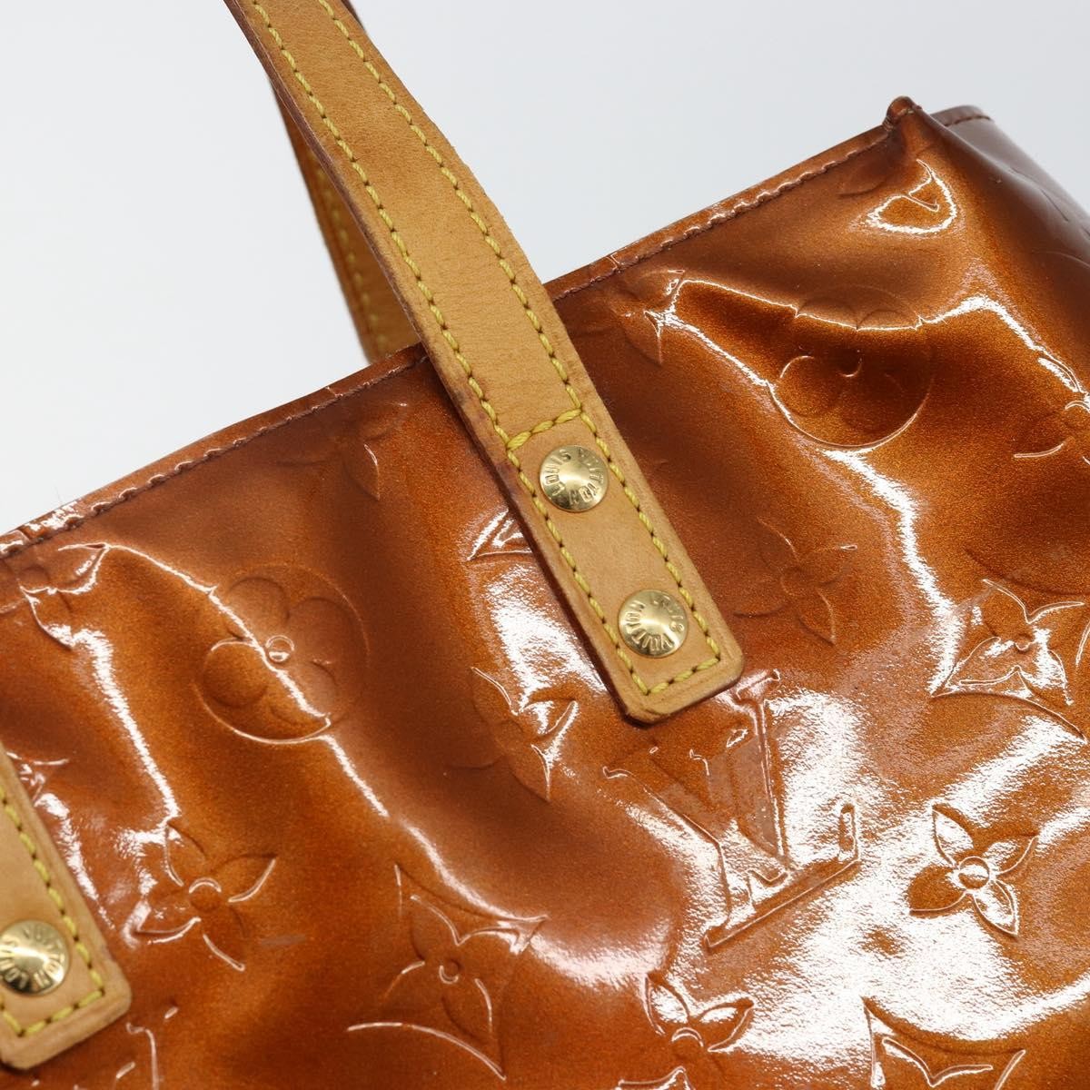 Louis Vuitton Reade Handbag Monogram Vernis Brown Patent_Leather Handbag