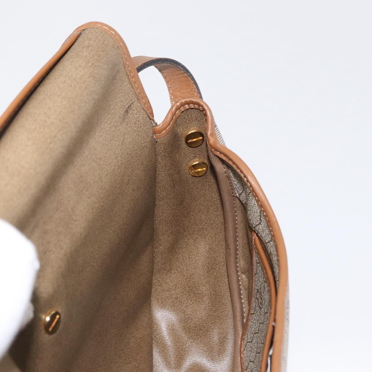 Christian Dior Vintage Honeycomb Shoulder Bag Canvas And Leather Beige Canvas Shoulder Bag Bag (Pre-Owned)