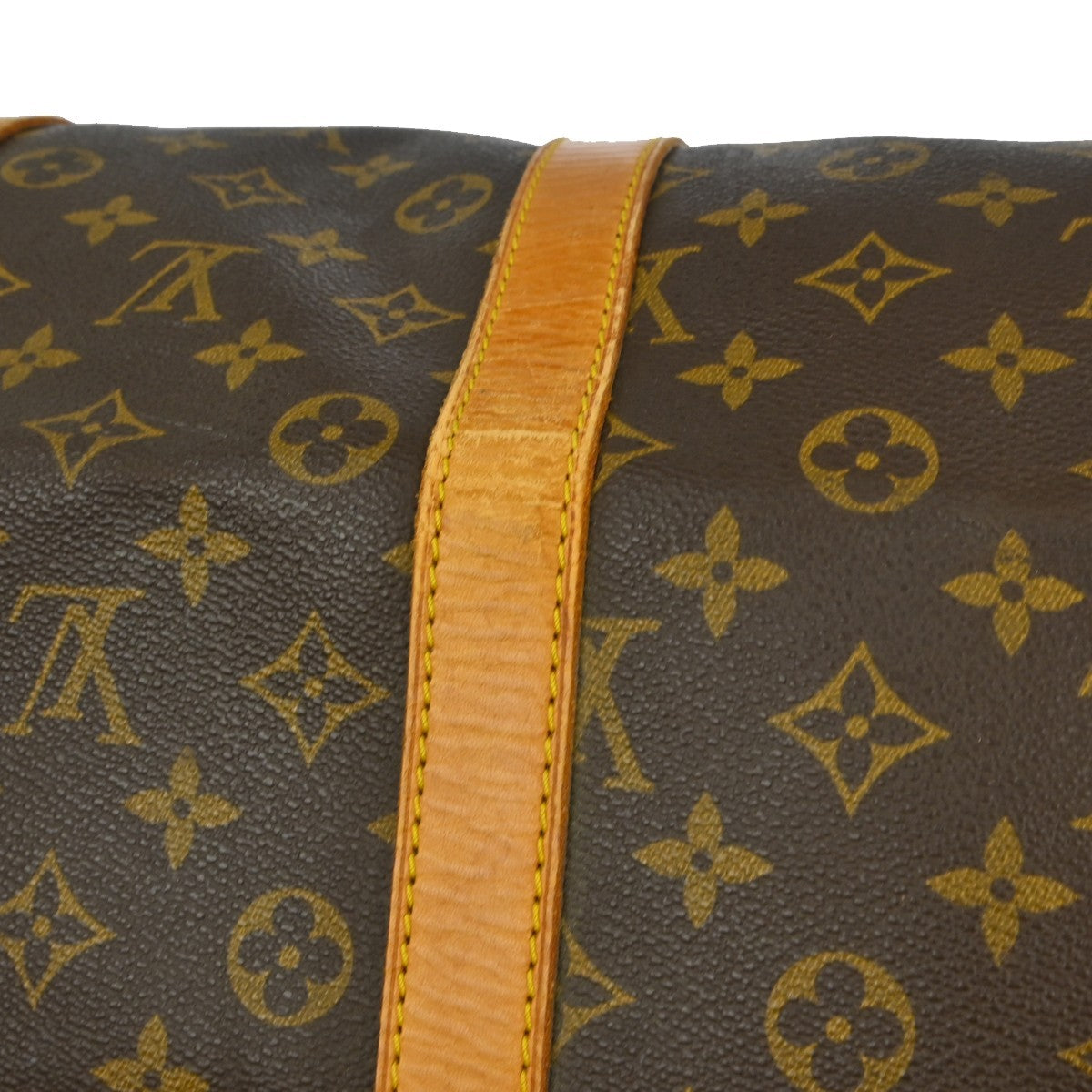 Louis Vuitton Keepall Bag Monogram Canvas Brown Canvas Travel Bag