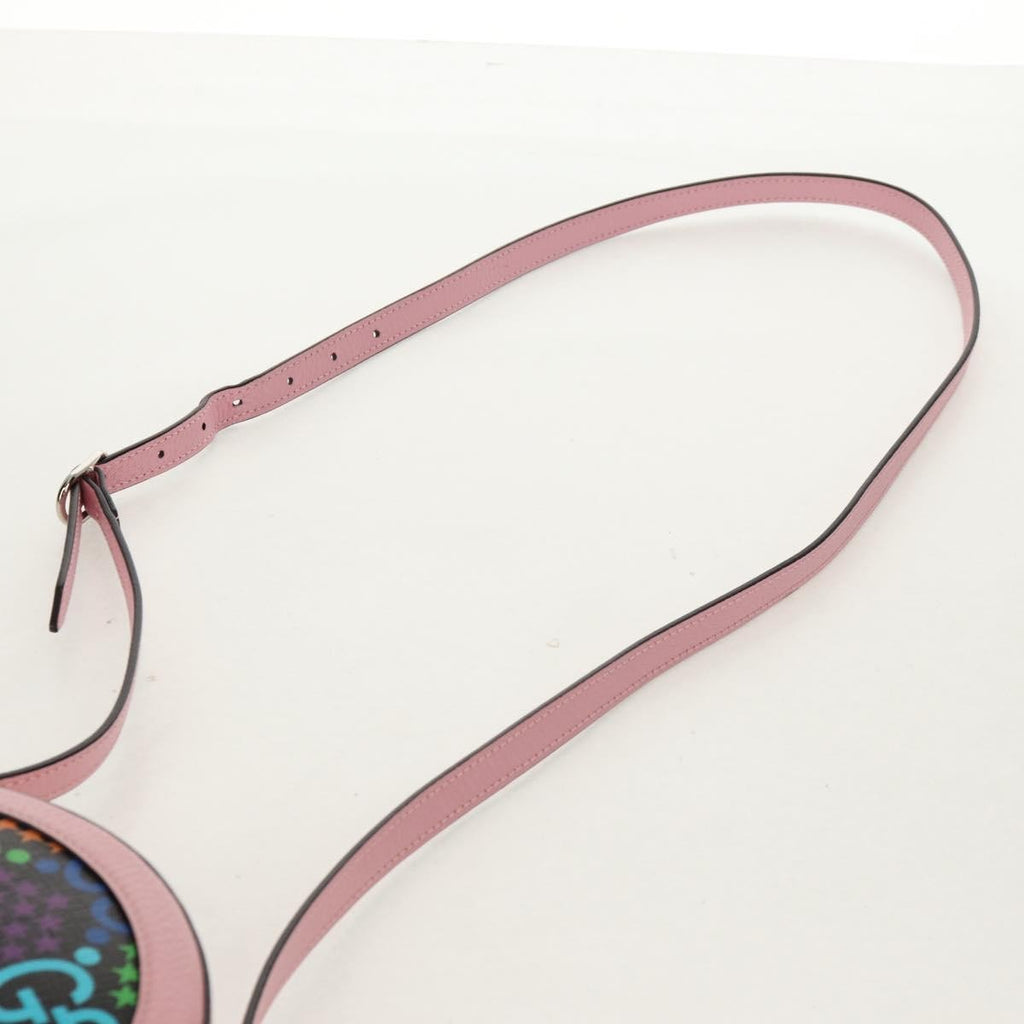 Gucci Round Shoulder Bag Psychedelic Print Gg Coated Canvas Multicolour Canvas Shoulder Bag Bag (Pre-Owned)