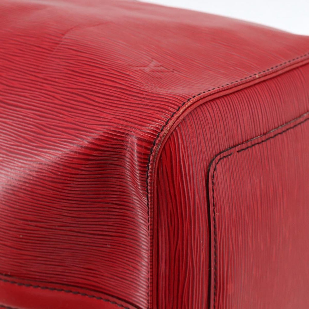Louis Vuitton Keepall Bag Epi Leather Red Leather Travel Bag