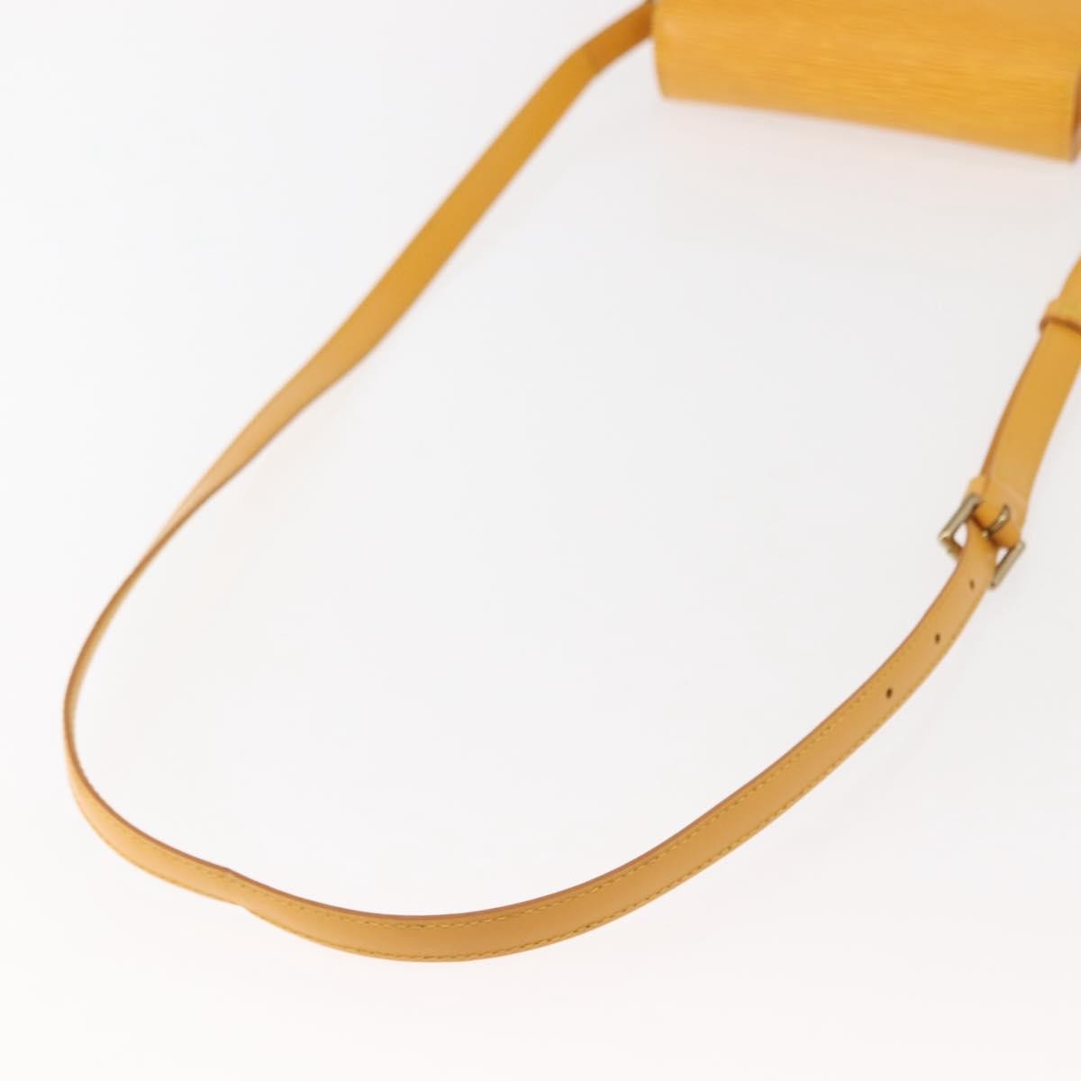 Louis Vuitton Saint Cloud Handbag Epi Leather Yellow Leather Shoulder Bag