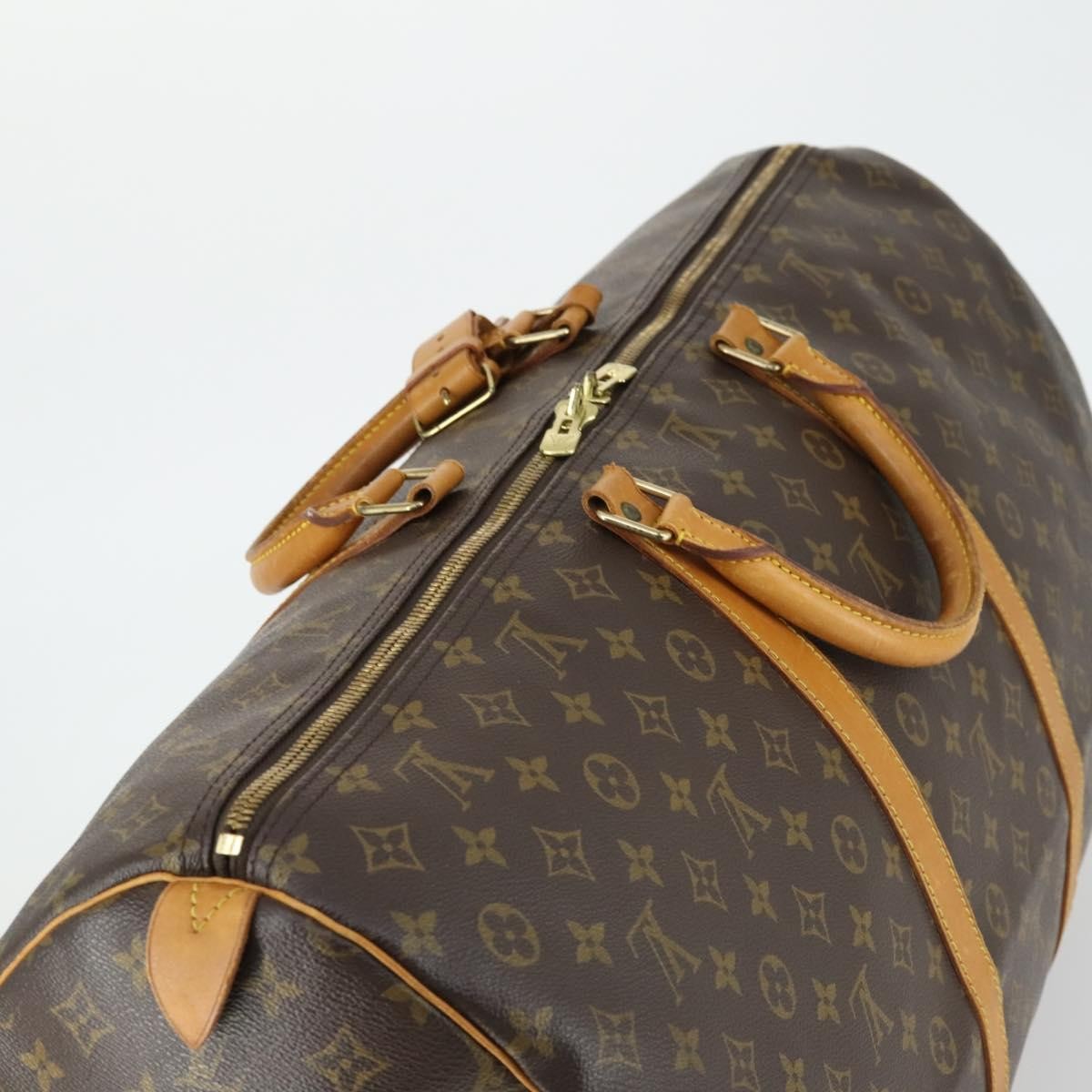 Louis Vuitton Keepall Bag Monogram Canvas Brown Canvas Travel Bag