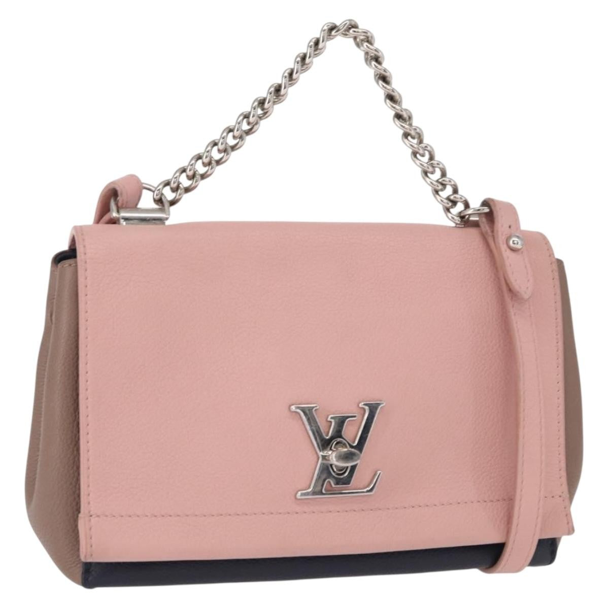 Louis Vuitton Lockme Ii Handbag Leather Pink Leather Shoulder Bag