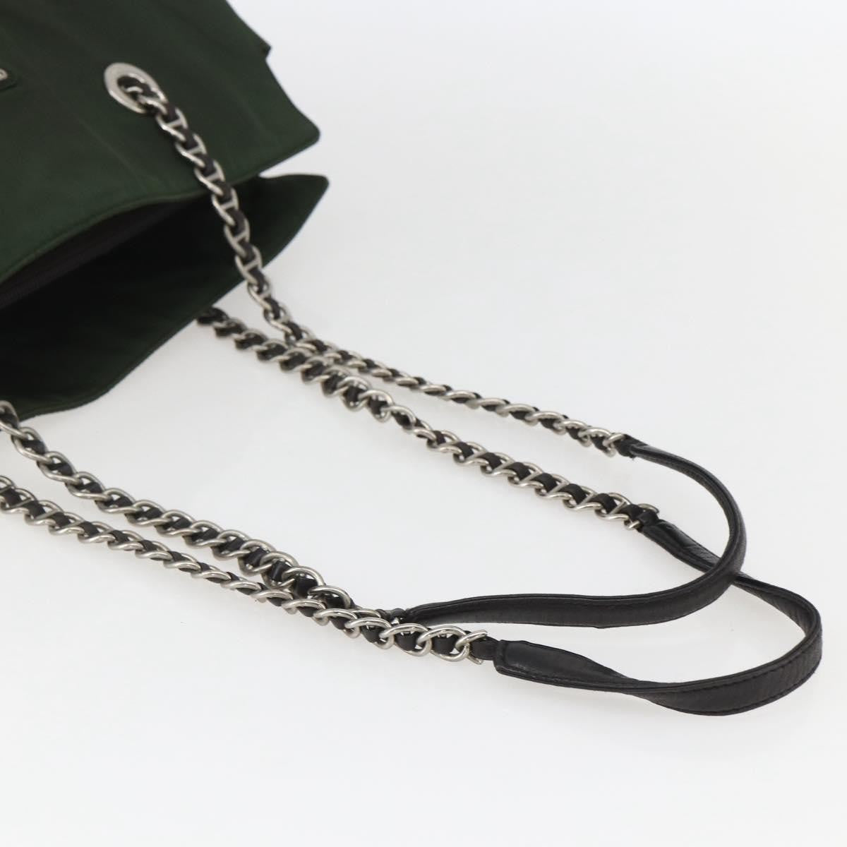 Prada Re-Edition 1995 Chain Tote Quilted Re-Nylon Khaki Nylon Shoulder Bag Bag