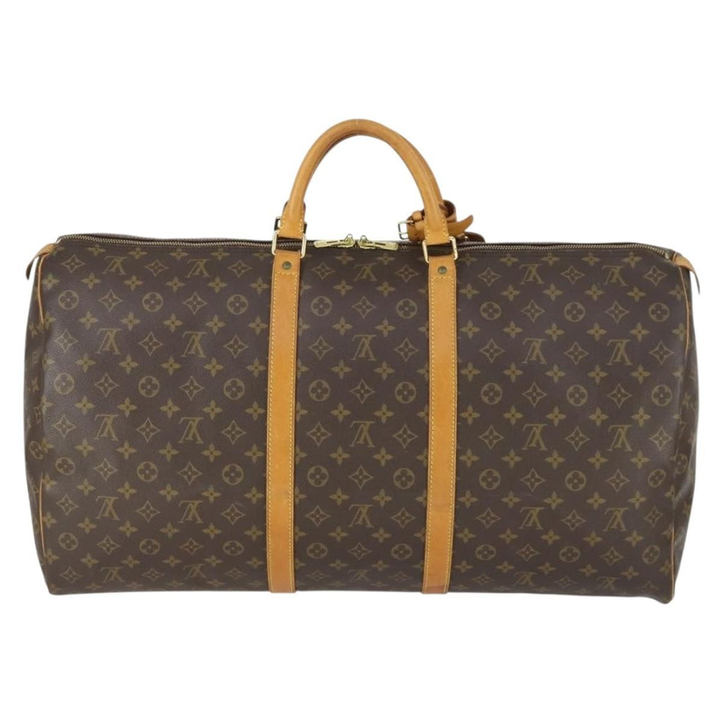 Louis Vuitton Keepall Bag Monogram Canvas Brown Canvas Travel Bag