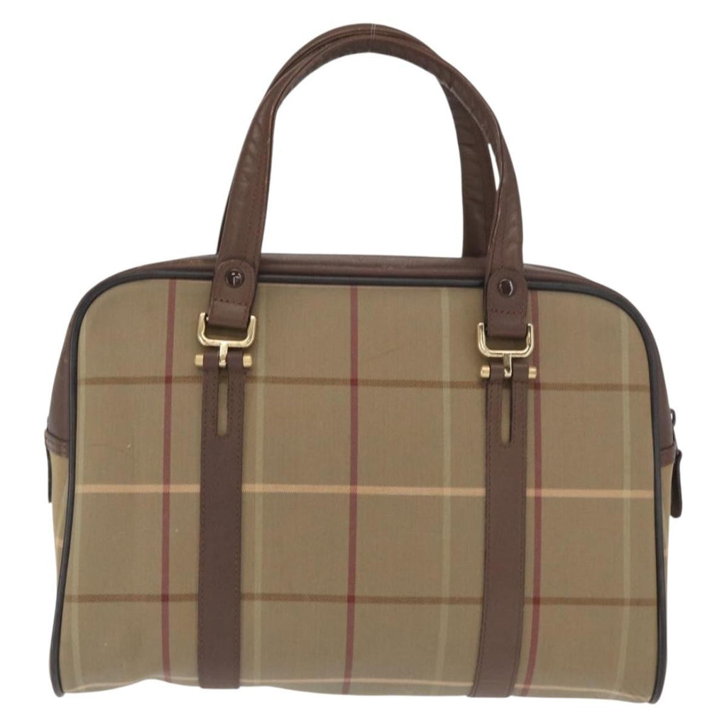 Burberry Nova Handbag Canvas Khaki Canvas Handbag