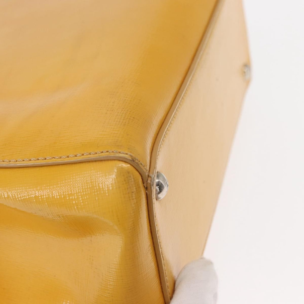 Fendi 2Jours Bag Leather Yellow Leather Handbag