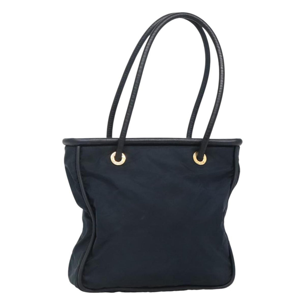 Celine Circle Logo Handbag Nylon Navy Nylon Tote Bag Bag